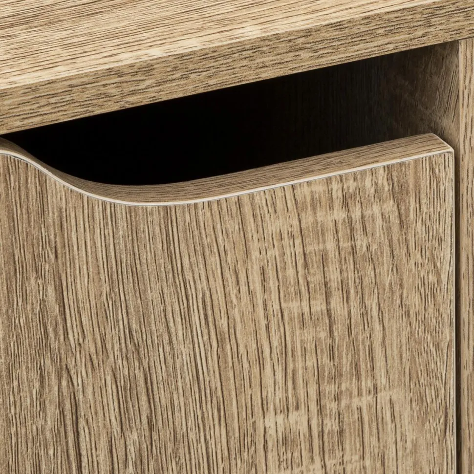 Komoda Ceda 2 półki + 2 szafki dąb