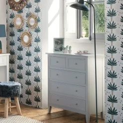 Komoda Charme 5 szuflad biała