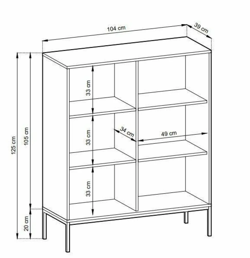 Komoda Delicious wysoka ryflowana biała złote nogi