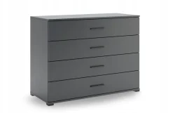 Komoda Della 4 szuflady szara