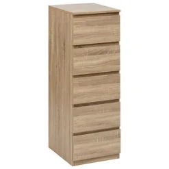 Komoda Dolo 5 szuflad z efektem drewna
