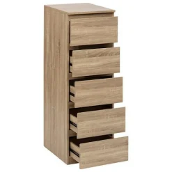 Komoda Dolo 5 szuflad z efektem drewna