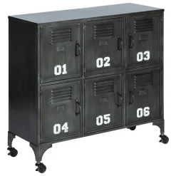 Komoda 6-drzwiowa Sevin metalowa