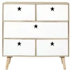 Komoda Etoile biała/ naturalna