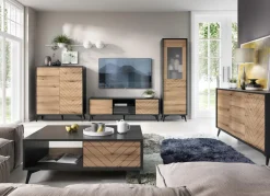 Komoda Fargo z szufladami w jodełkę