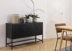 Komoda Newcastle II czarna industrialna
