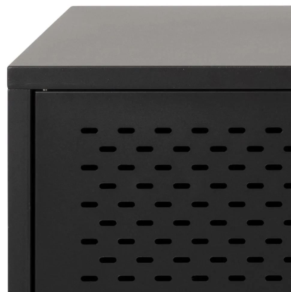 Komoda Newcastle II czarna industrialna