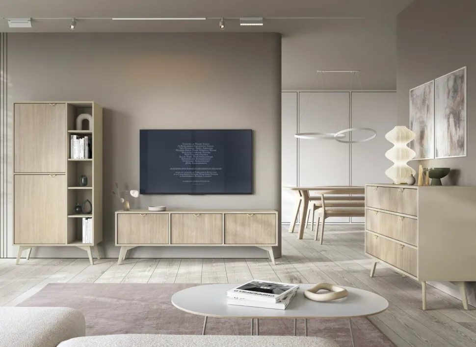 Komoda Sage Wood 3 szuflady, 1 szafka