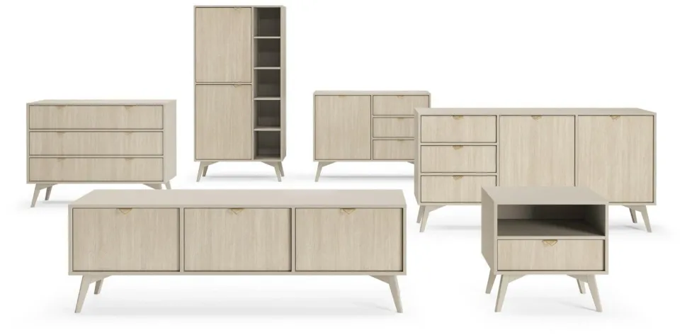 Komoda Sage Wood 3 szuflady, 1 szafka