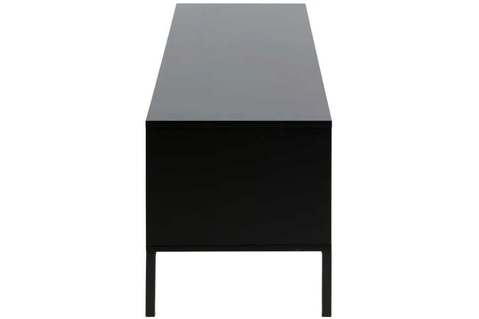 Komoda Seaford TV czarna dąb naturalny