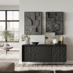 Komoda szeroka Afir czarna