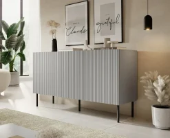 Komoda szeroka Harbin szara/czarna