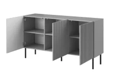 Komoda szeroka Harbin szara/czarna