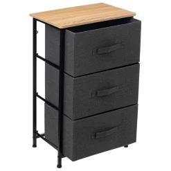 Komoda Tissa niska czarna