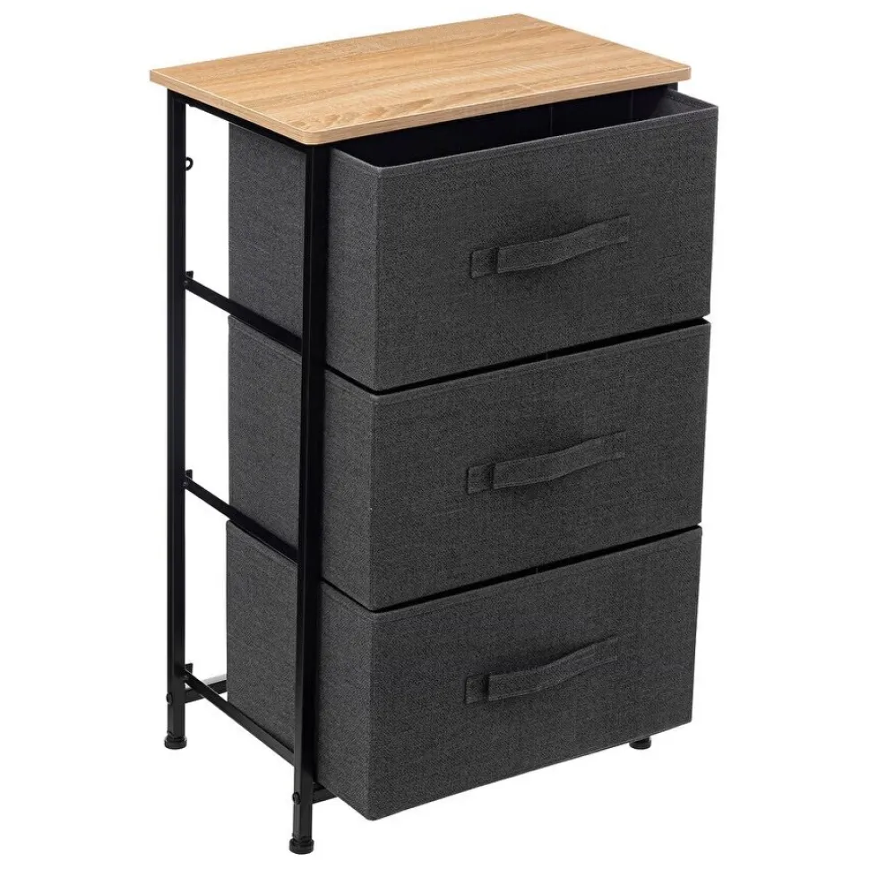 Komoda Tissa niska czarna