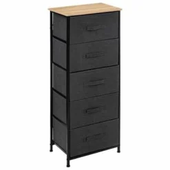 Komoda Tissa wysoka czarna