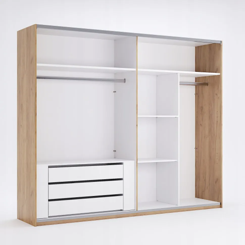 Komoda wewnętrzna do Szafy Tissa Przesuwnej 3 szuflady