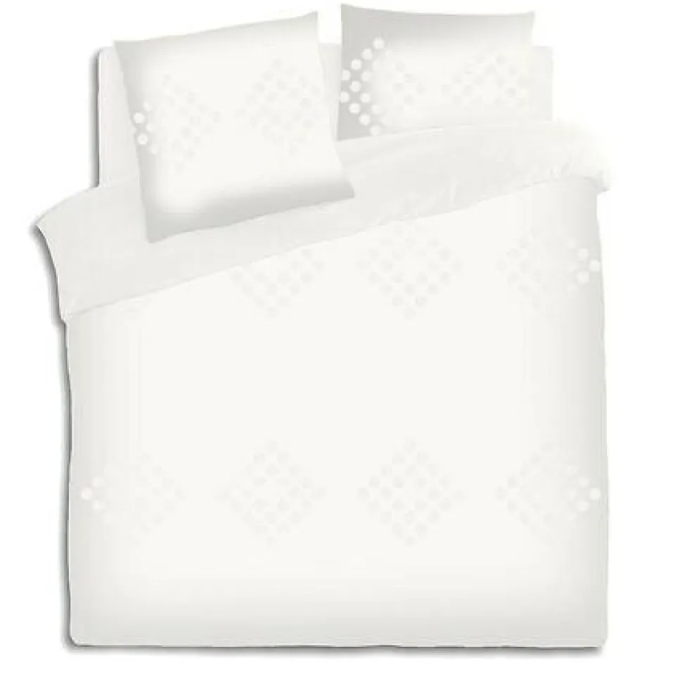 Komplet pościeli 260 x 240 cm beżowa jasna tuftowana