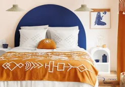 Komplet pościeli 260 x 240 cm beżowa jasna tuftowana