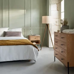 Komplet pościeli Origines 260 x 240 cm  biały, prana bawełna tuftowana