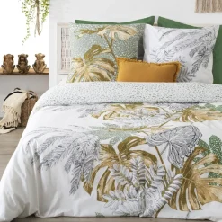 Komplet pościeli z nadrukiem Monstera  240 x 220 cm