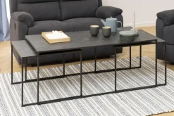 Komplet stolików Infinity czarne