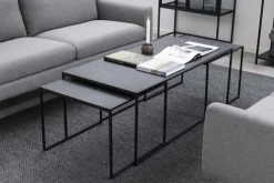 Komplet stolików Infinity czarne