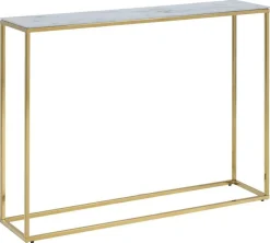 Konsola Alisma biały marmur złota