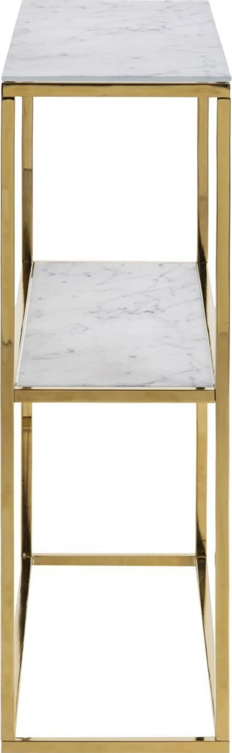 Konsola Alisma biały marmur złota