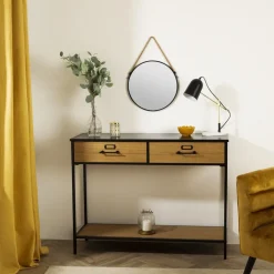 Konsola Baris czarna/naturalna