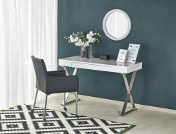 Konsola/ biurko Galati białe/ chrom