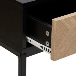 Konsola Chevrons z efektem drewna