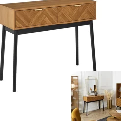 Konsola Felix jodełka naturalny