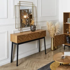 Konsola Felix jodełka naturalny