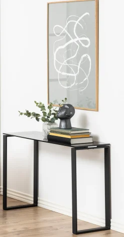 Konsola Katrine dymiona czarna