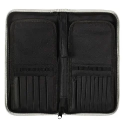 Kosmetyczka na pędzle szara