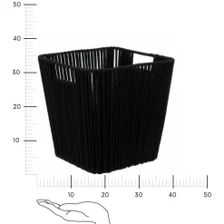 Kosz do przechowywania Manille 31x31cm    czarny