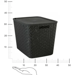 Kosz do przechowywania Tressy 28          l czarny