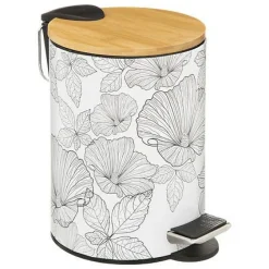 Kosz na śmieci BlackFlora 3l funkcja Soft Close biało-czarny