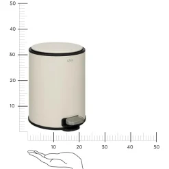 Kosz na śmieci Delta 6l beżowy
