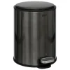 Kosz na śmieci Delta 6l czarny stalowy