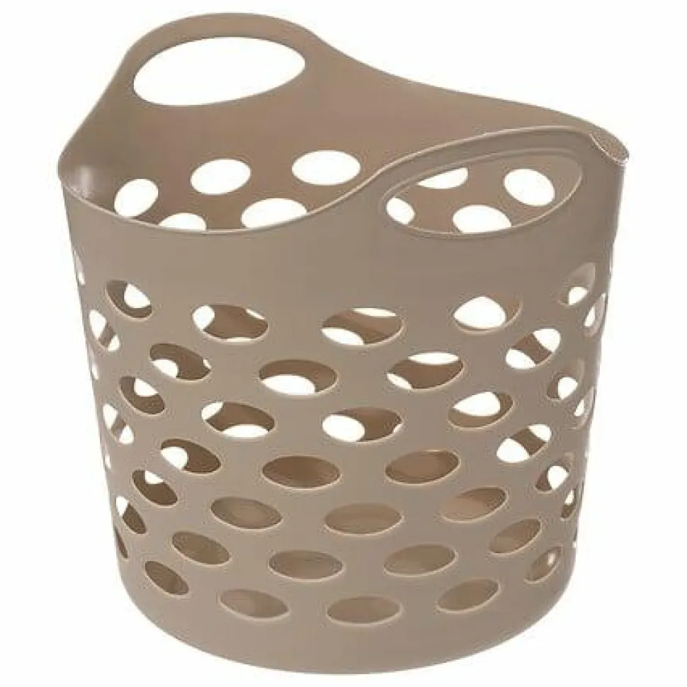 Kosz na pranie 28 l beżowy