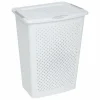 Kosz na pranie 55l plastikowy biały