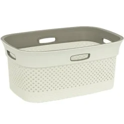 Kosz na pranie Purl 45l beżowy