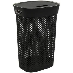 Kosz na pranie Purl 60l szary ciemny