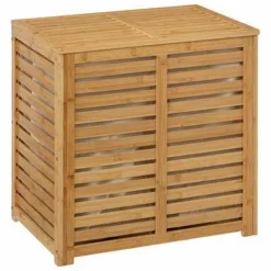 Kosz na pranie Sicela podwójny bambusowy 2x50L