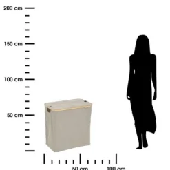 Kosz na pranie Tidy 80l szary