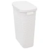 Kosz na pranie wąski 40 l rattan          syntetyczny biały