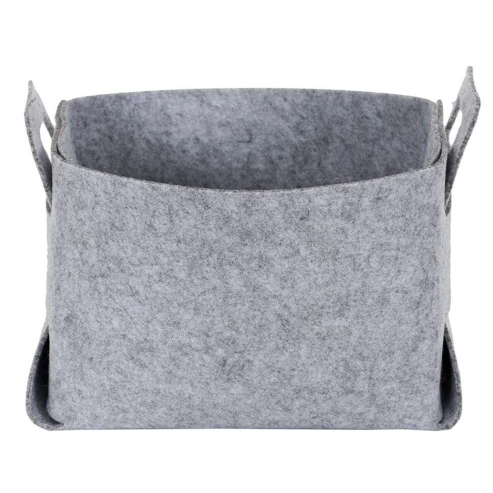 Kosz/ pudełko z filcu M szare składane