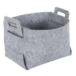 Kosz/ pudełko z filcu S szare składane